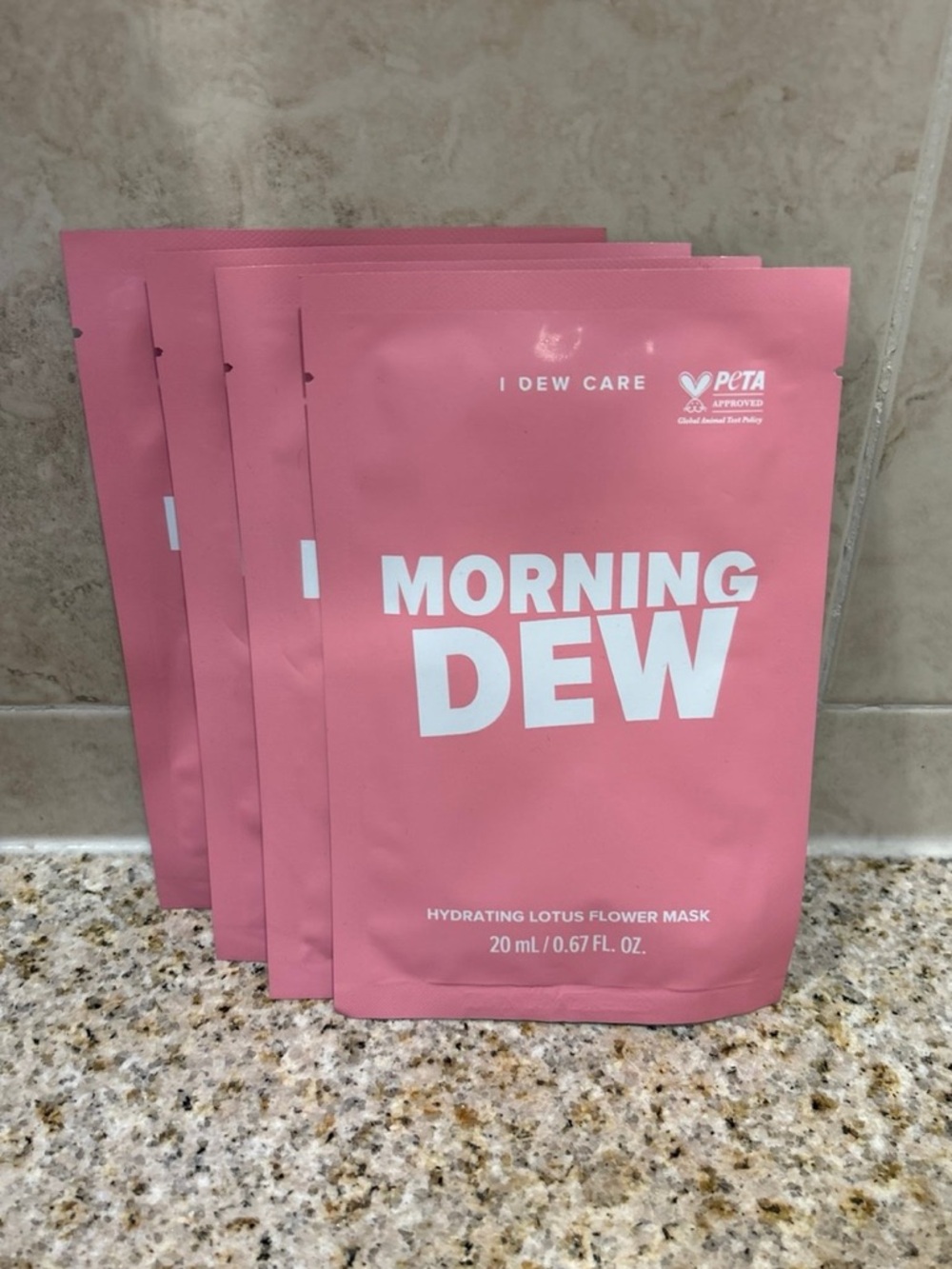 NWT set of 4 I Dew Care Morning Dew Hydrating Lotus Flower Mask